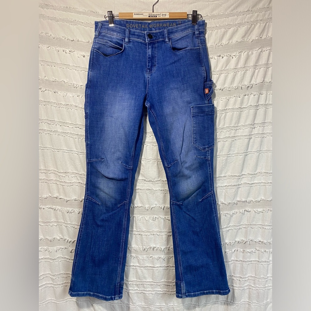 Covetai Workwear Women's Blue Boot Cut Jeans
